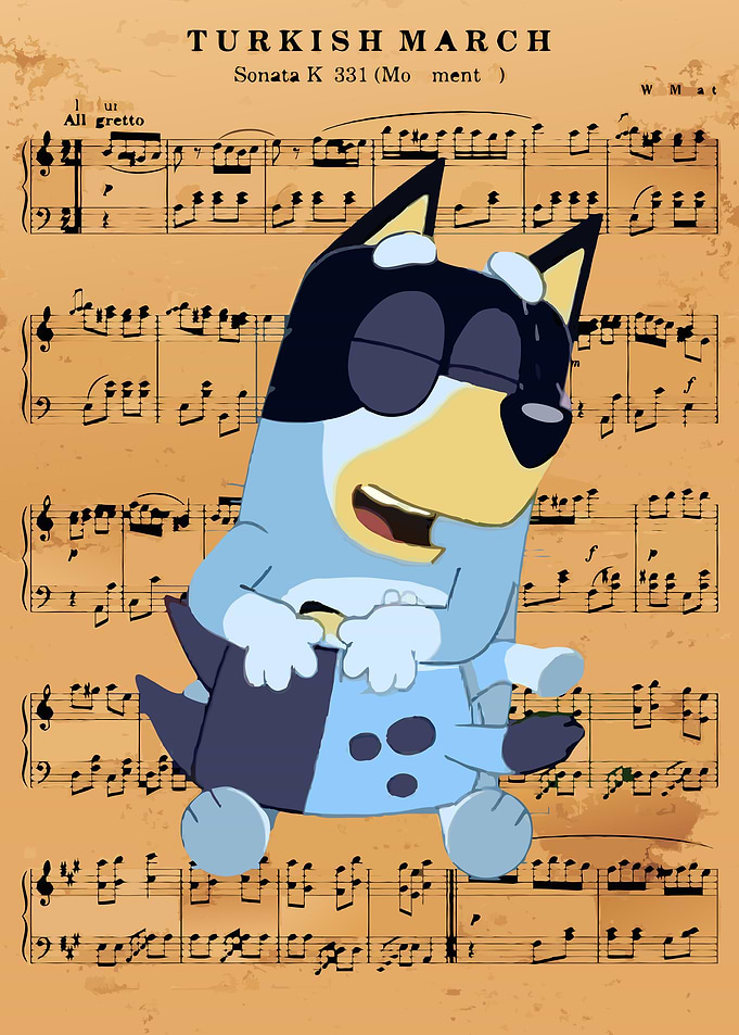 Bluey Piano Turkish March
