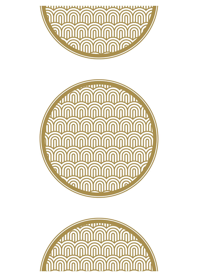 Gold Geometric Pattern
