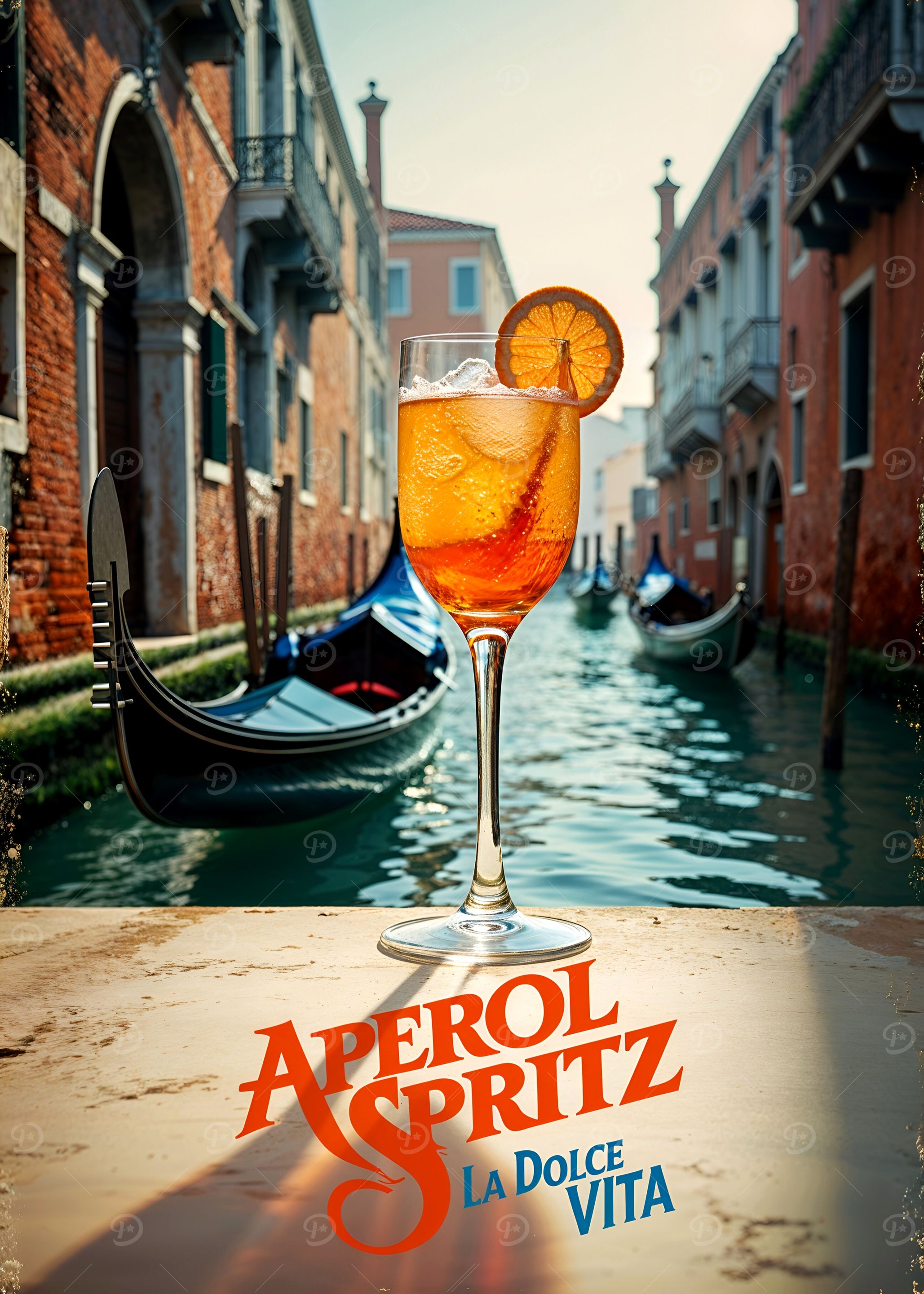 Classic Aperol Spritz Poster: Nostalgic La Dolce Vita