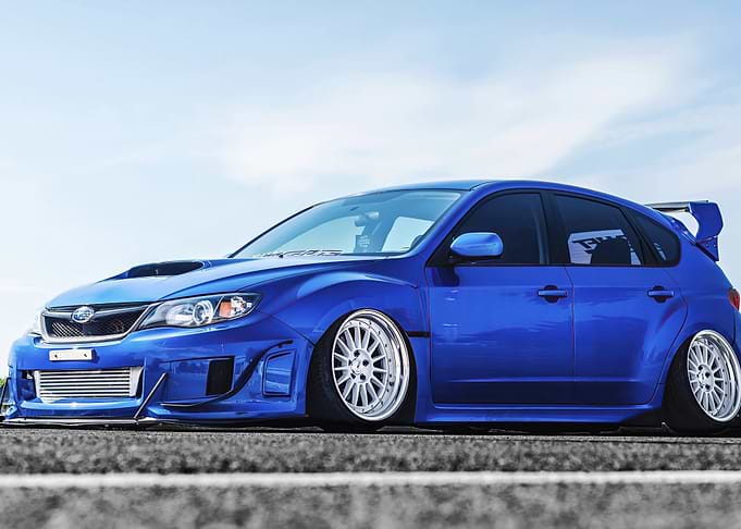 Blue Subaru Impreza