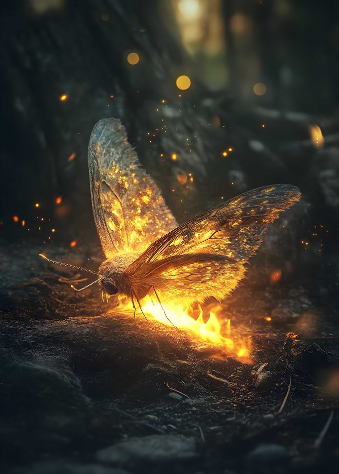 Surrealism The Moth and the Flame_1