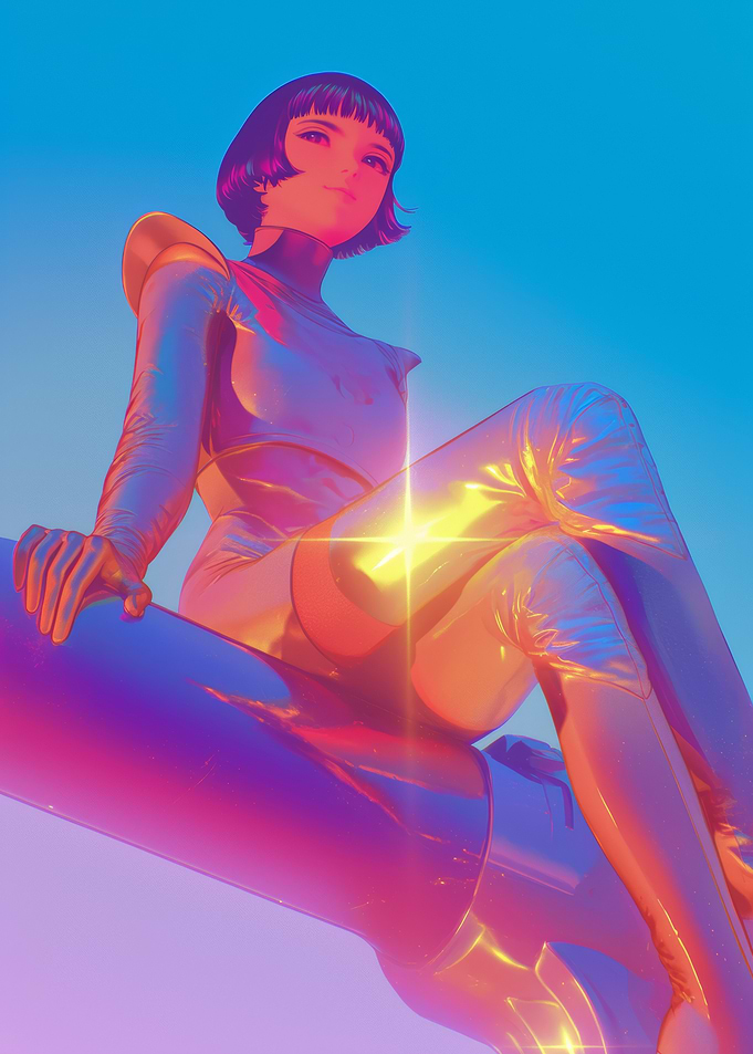 Cyberpunk Anime girl