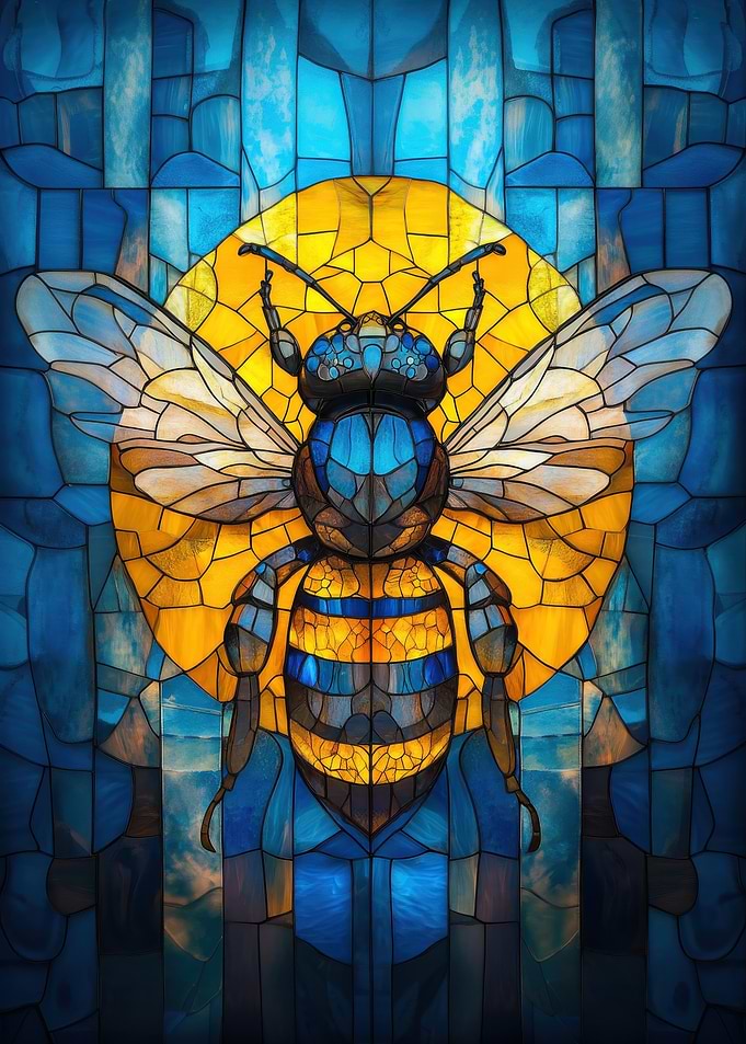 Stained Glass Bee