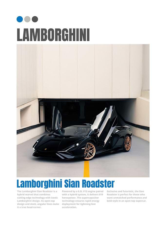 Lamborghini Sian Roadster