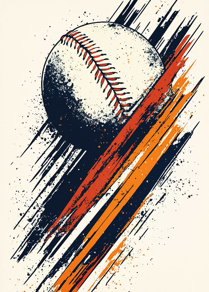 Baseball Splash Art
