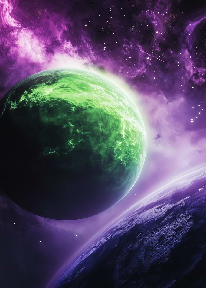 Green Planet in Space
