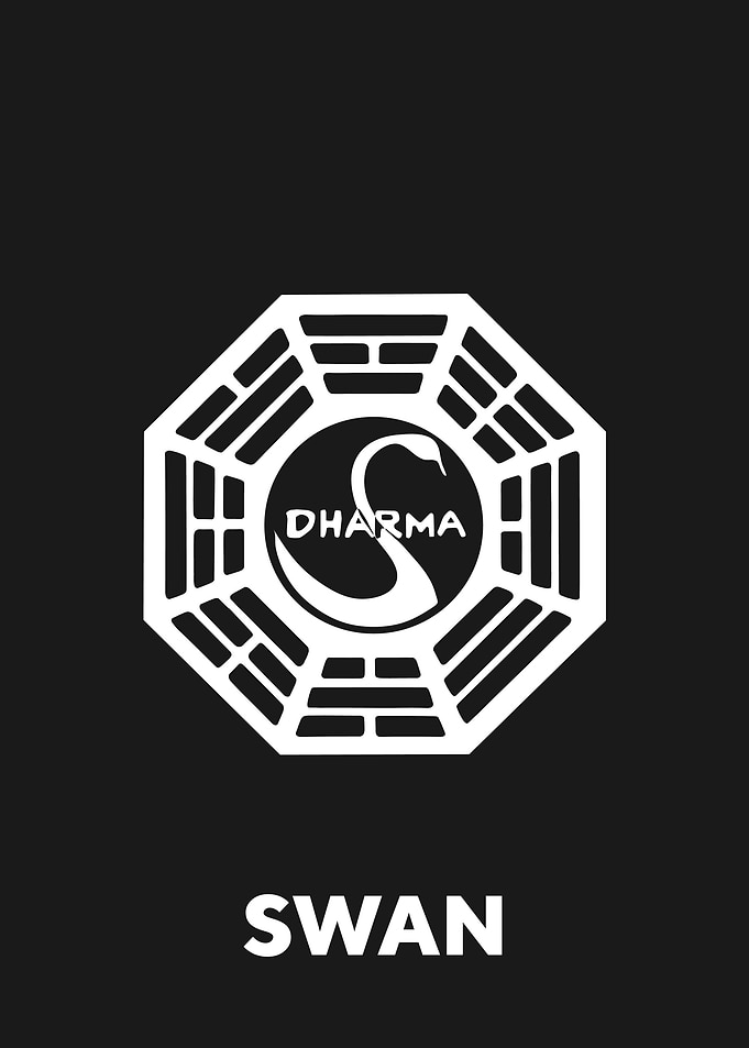 Lost Dharma Initiative Swan Logo