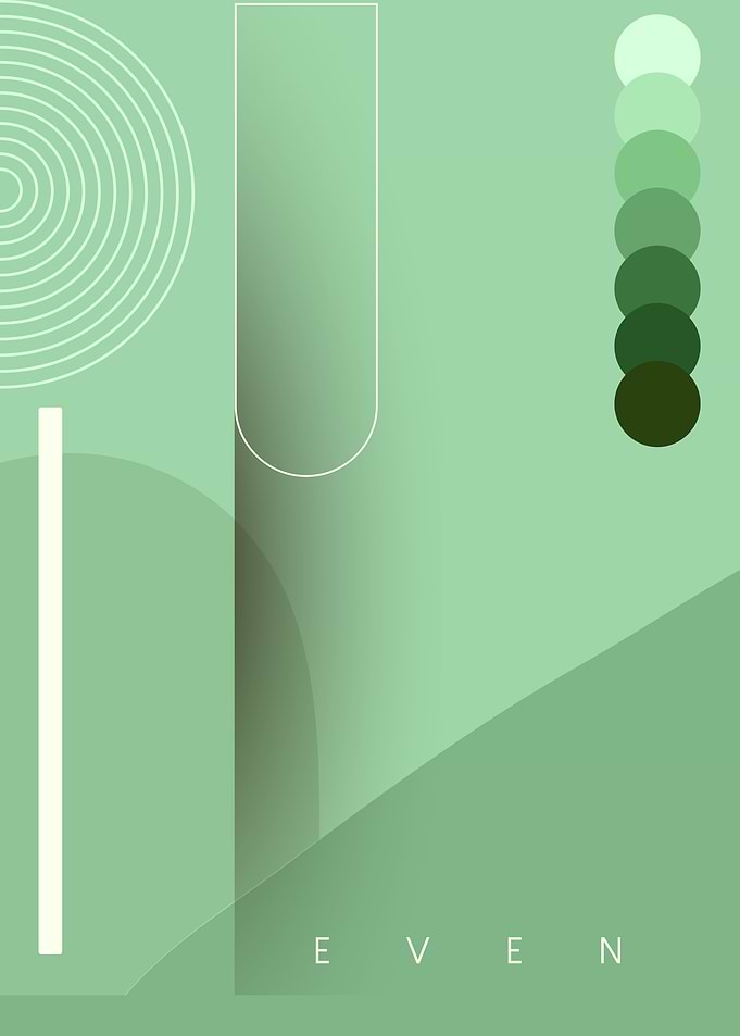 Green Abstract Art