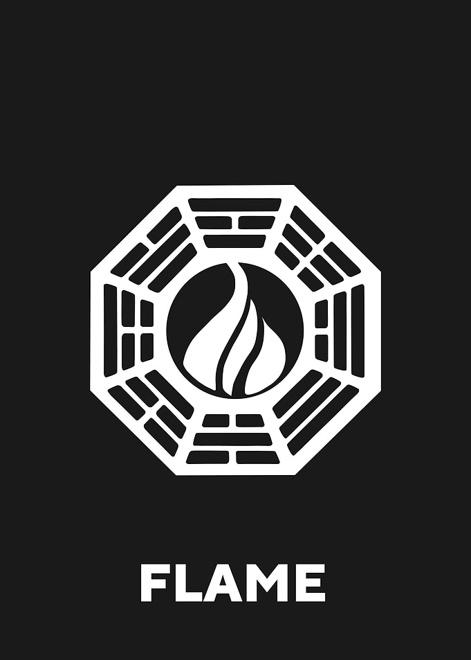 Lost Flame Dharma Initiative Logo