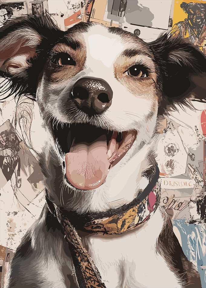 Happy Dog Portrait