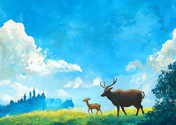 Deer in a Meadow