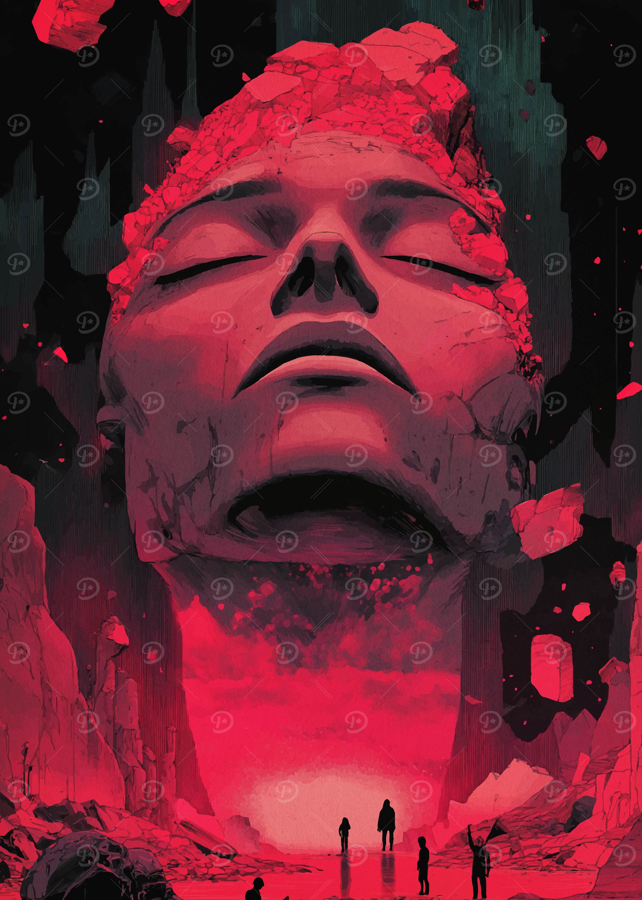 Giant Face in Ruins