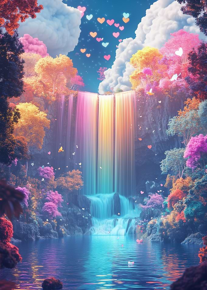 Rainbow Waterfall Dream