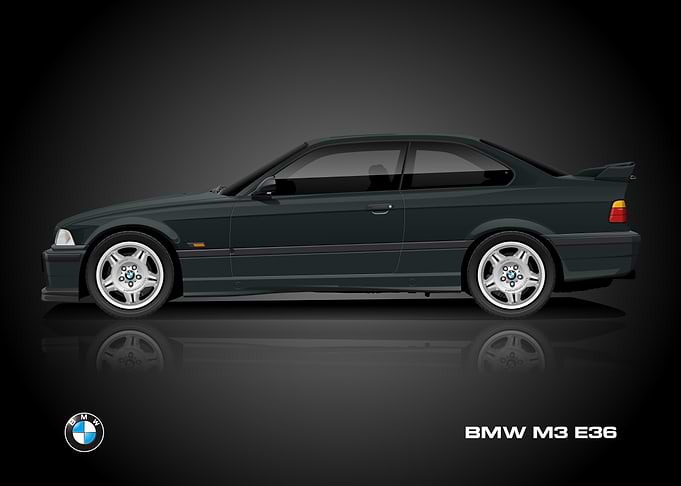 BMW M3 E36 Side View