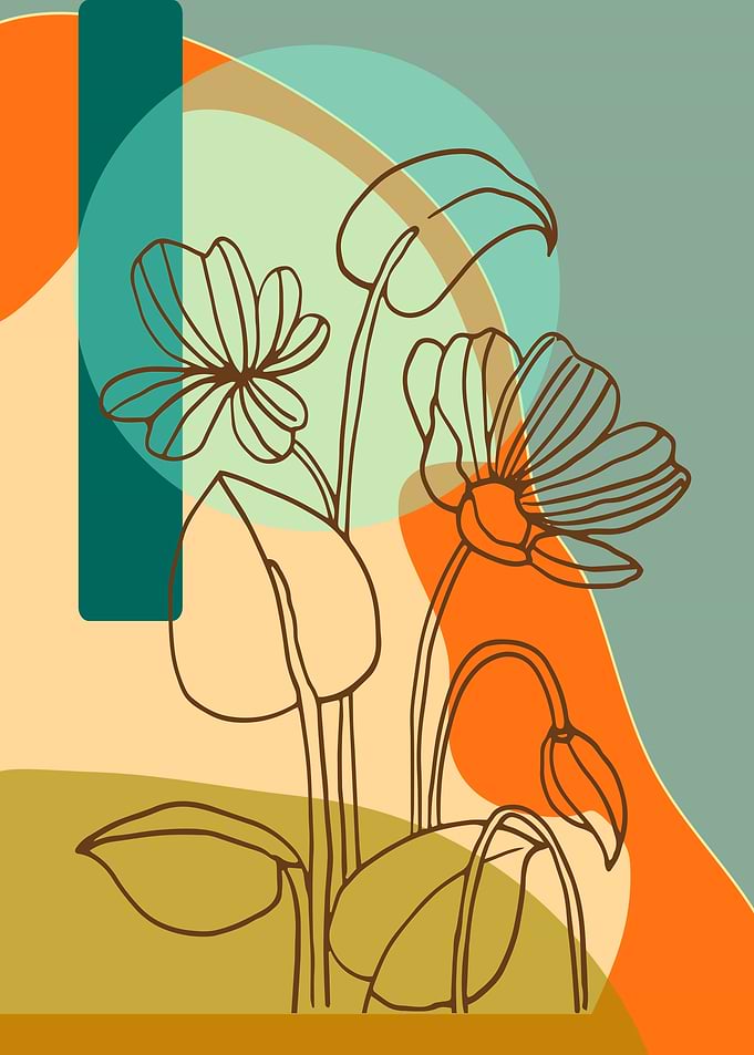 Abstract Floral Art