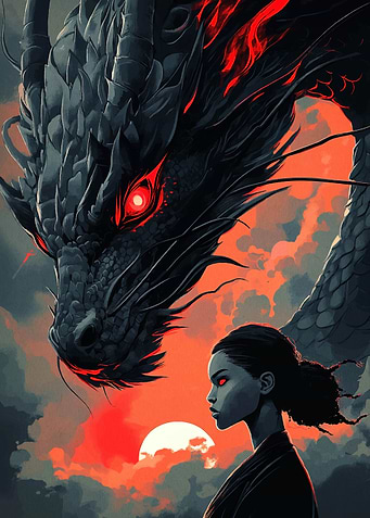 Dragon and Woman