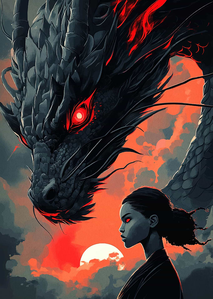 Dragon and Woman