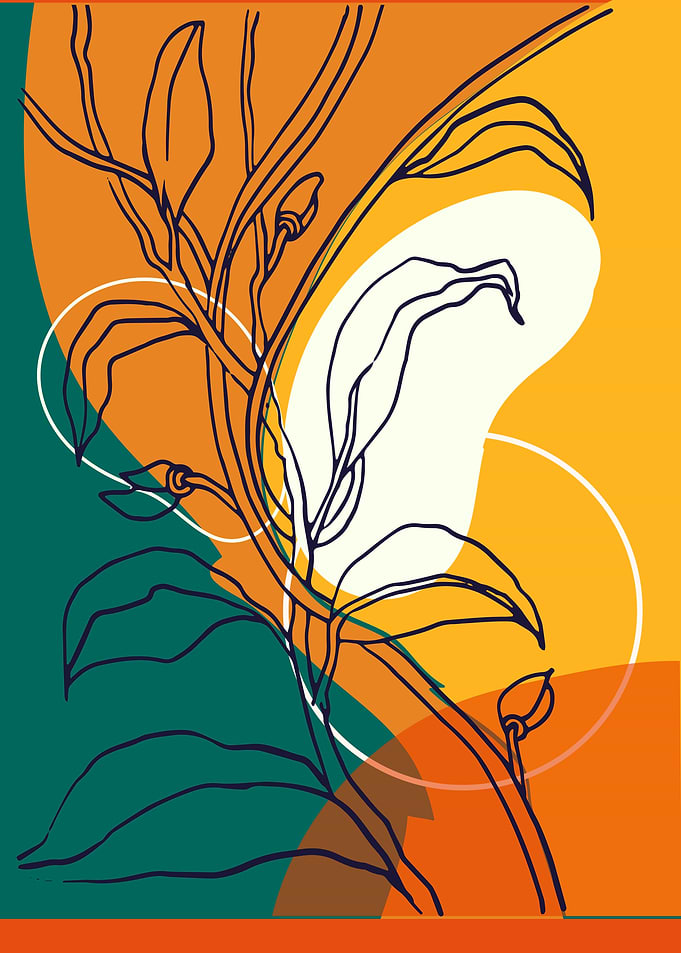 Abstract Floral Art