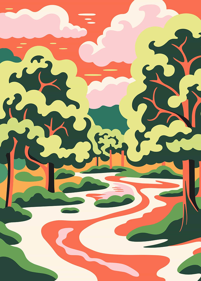 Winding River Landscape