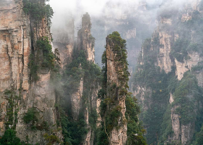 Misty Mountain Peaks