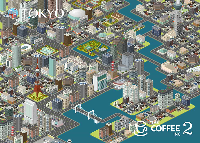 Tokyo Cityscape Illustration