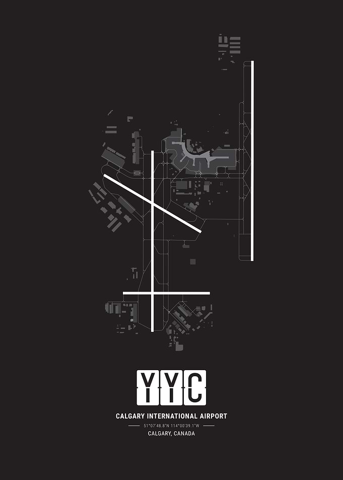 Calgary Airport Layout