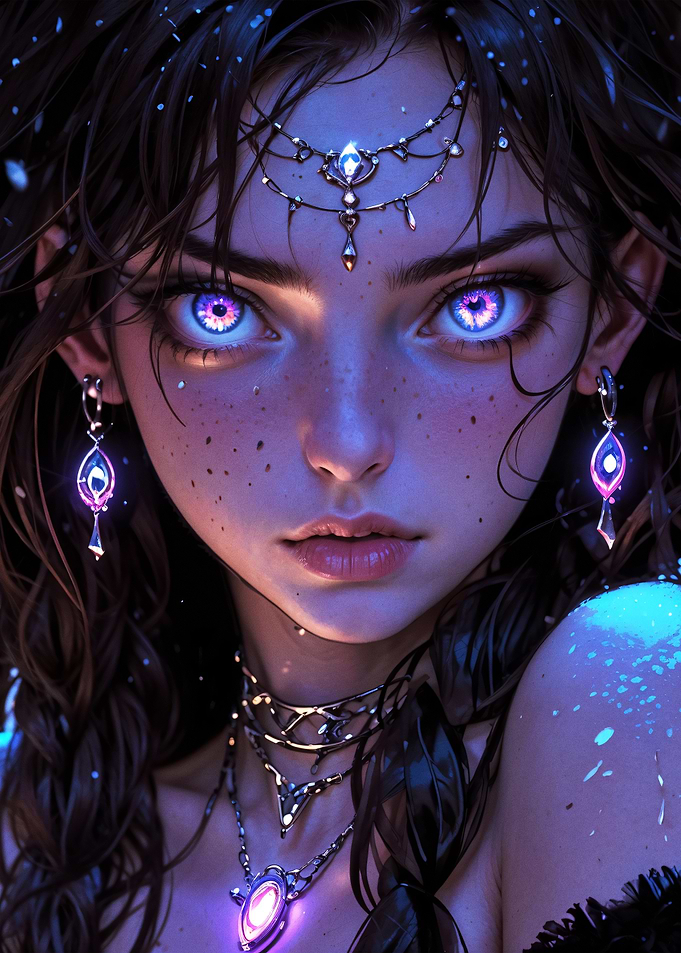 Enigmatic Winter Sorceress