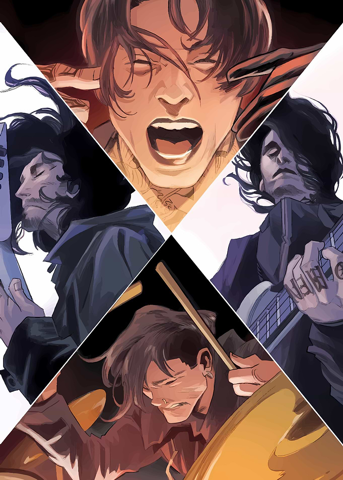 bad omens band Illustration