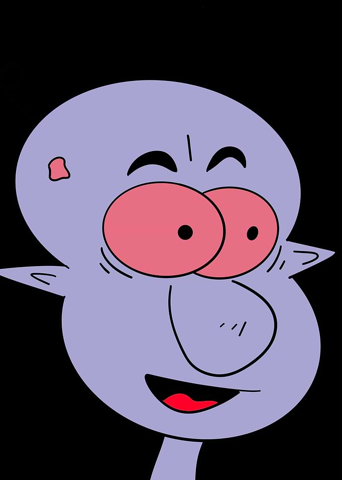 Smiling Cartoon Character