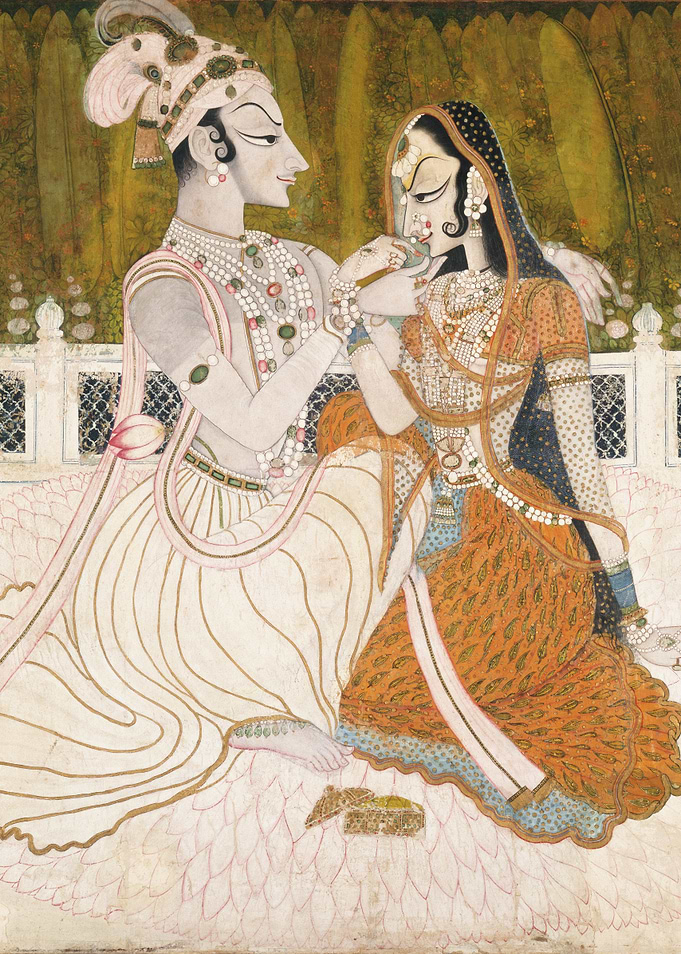 Indian Love Couple Painting