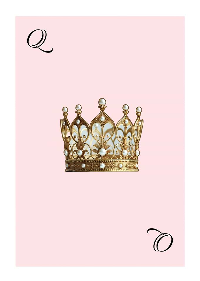 Queen of Hearts Playing Card