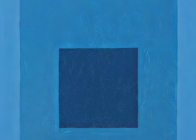 Blue Square Abstract