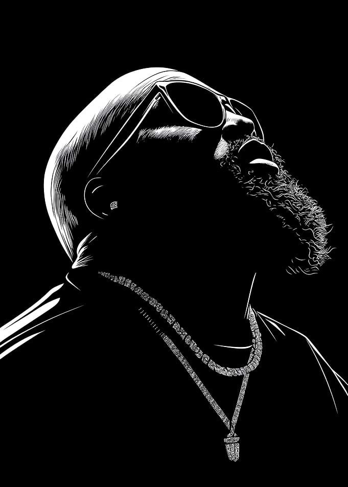 Rapper Legend Rick Ross Art