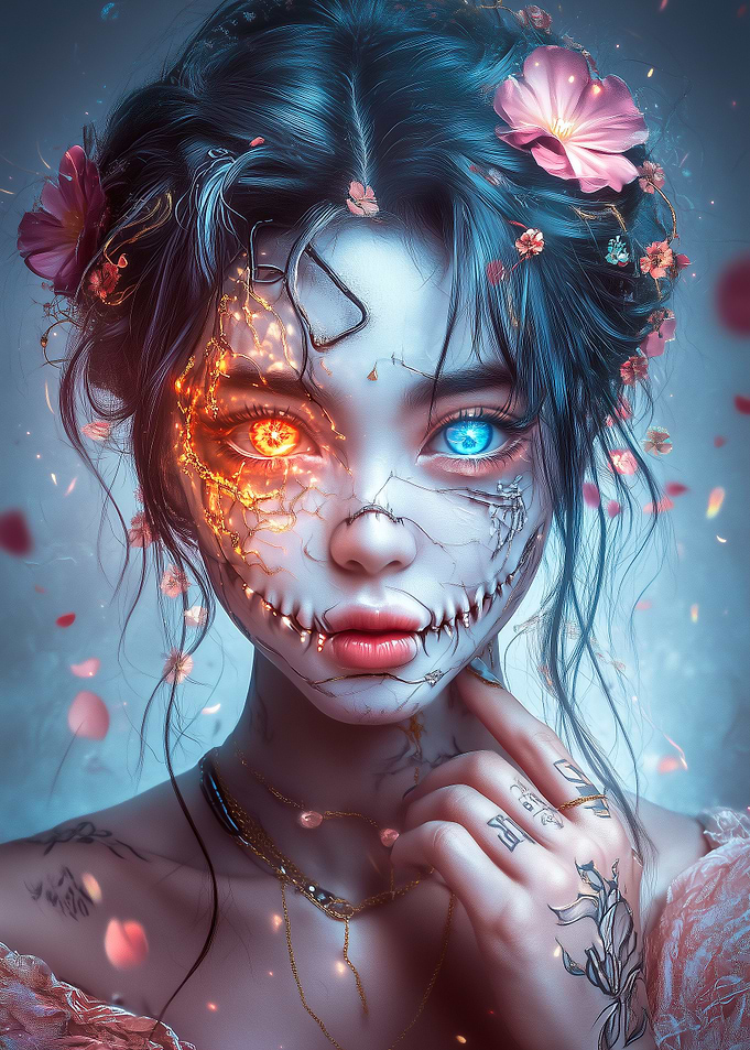 Fire and Ice Woman
