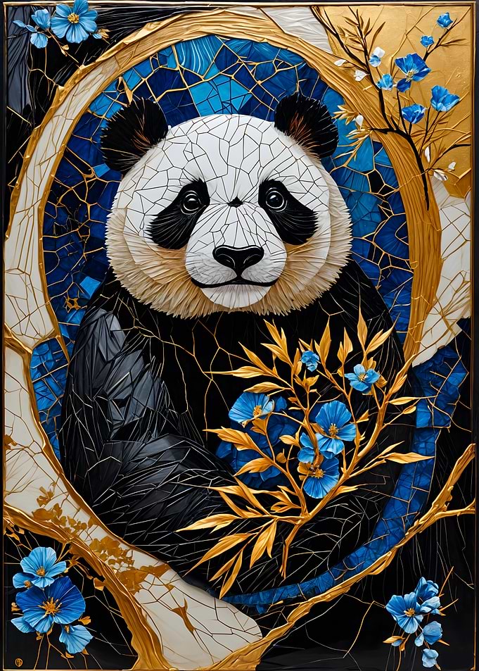 Golden Panda Kintsugi