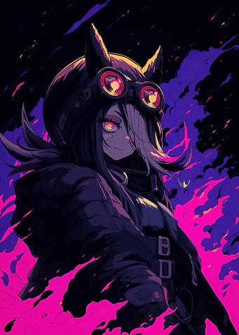 Anime Girl with Goggles
