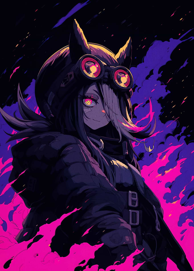 Anime Girl with Goggles