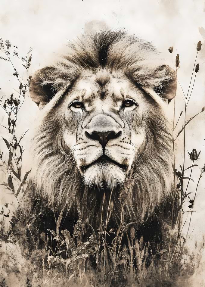 Majestic Lion Portrait