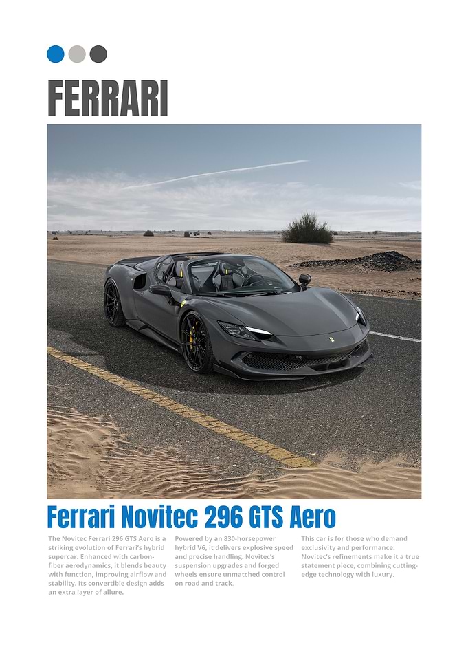 Ferrari Novitec 296 GTS Aero