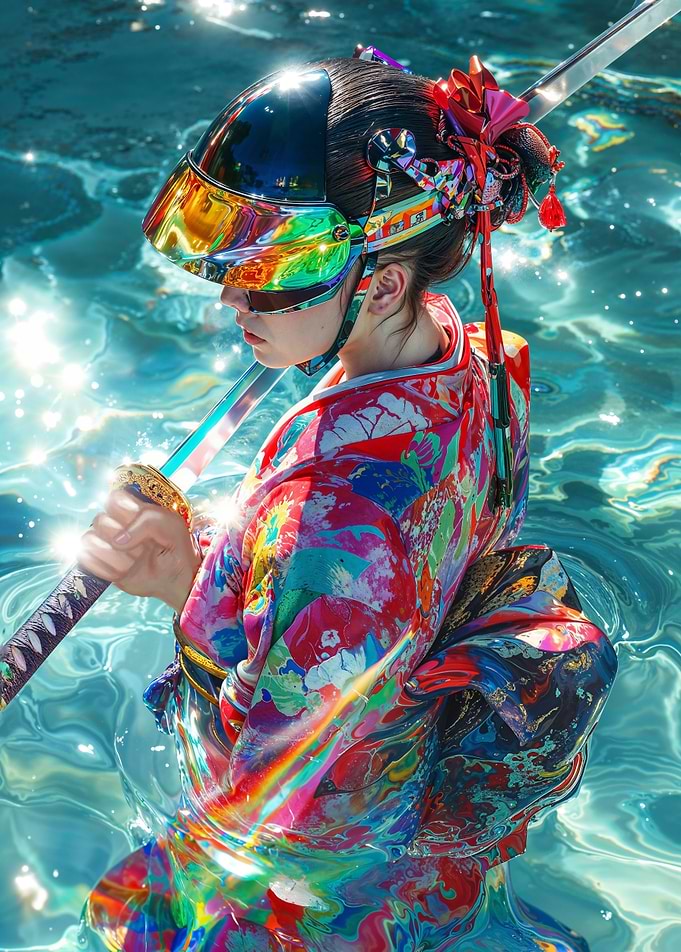 Geisha with Sword