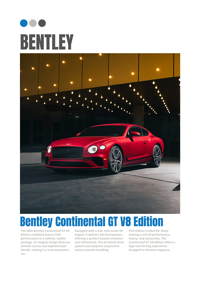 Bentley Continental GT V8 Edition