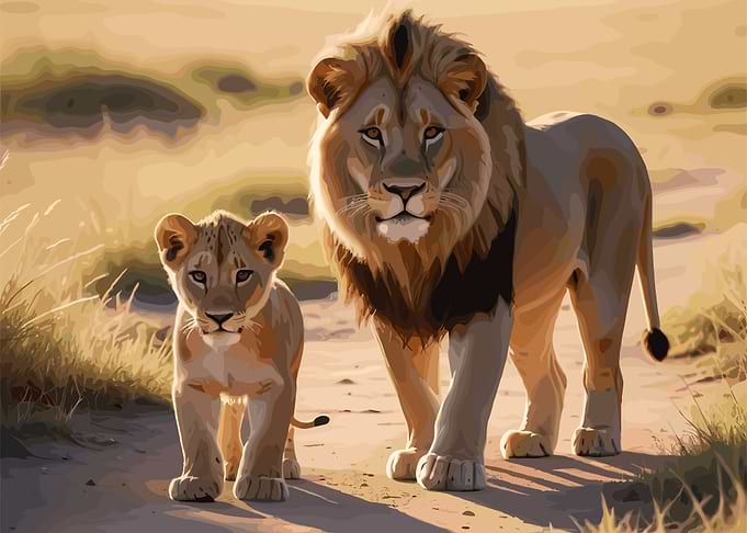 Lion Pride Walking