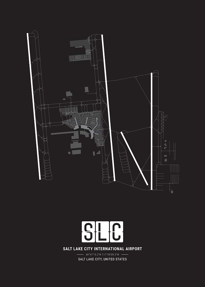 Salt Lake City Airport Map