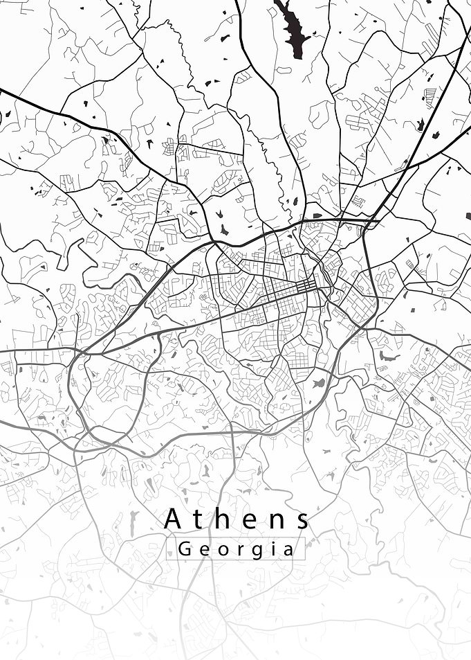 Athens Georgia City Map