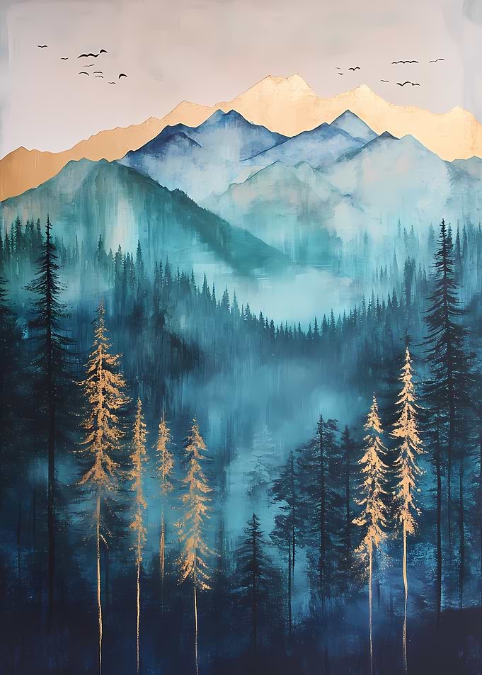 Golden Forest Mountains