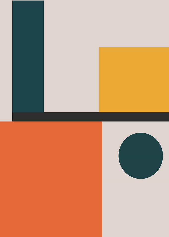 Abstract Geometric Art Print