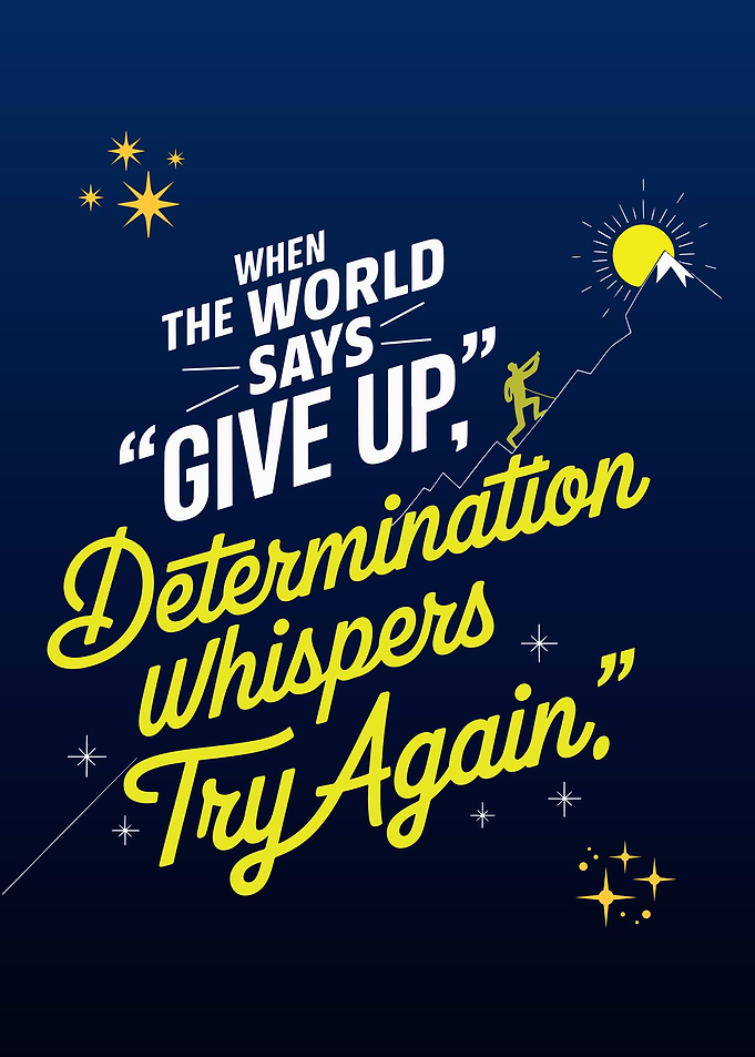 Determination Whispers Try Again