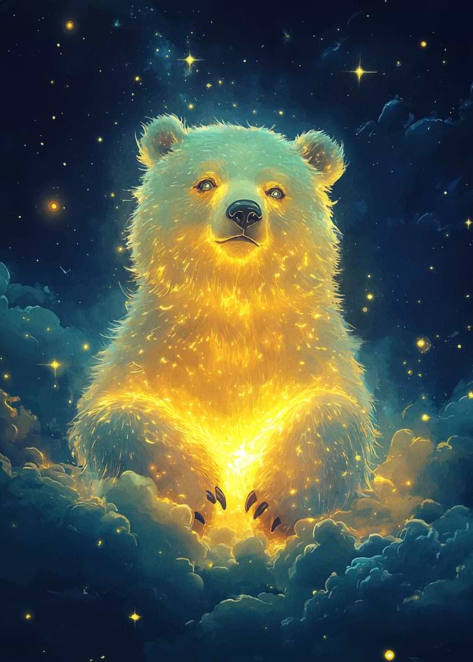 Glowing Bear in the Stars