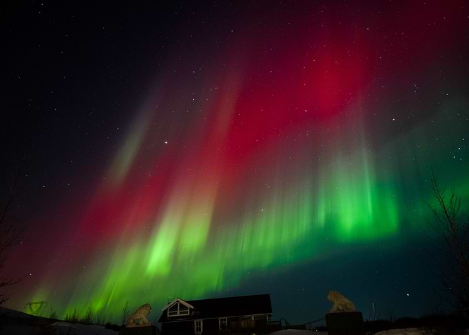 Aurora Borealis Night Sky