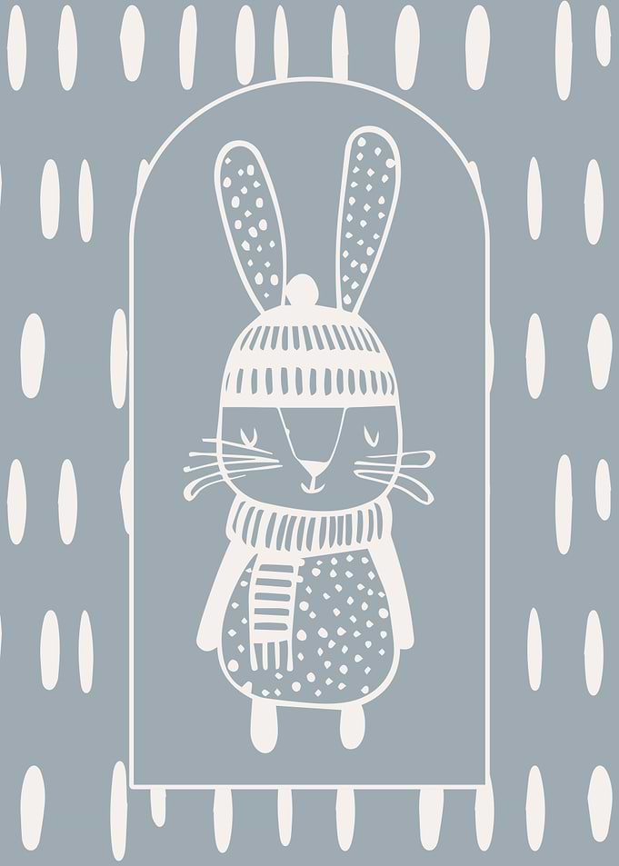 Cute Bunny in Winter
